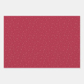 Berry Blue Snowflake Holiday Wrapping Paper Sheets (Voorkant)