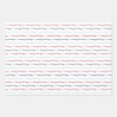 Berry Blue Snowflake Holiday Wrapping Paper Sheets (Voorkant 3)