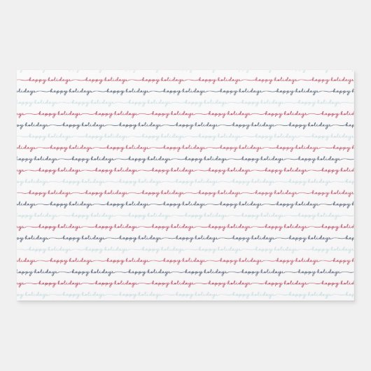 Berry Blue Snowflake Holiday Wrapping Paper Sheets (Voorkant 3)