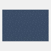 Berry Blue Snowflake Holiday Wrapping Paper Sheets (Voorkant 2)