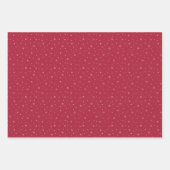 Berry Blue Snowflake Holiday Wrapping Paper Sheets (Voorkant)