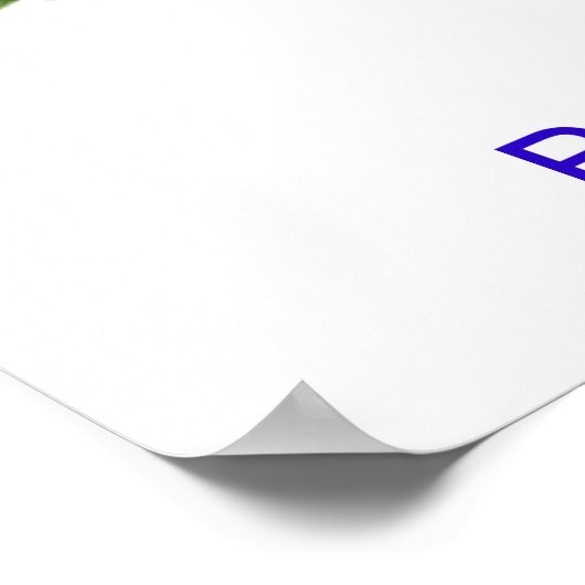 Berry Bluebird Poster (Hoek)