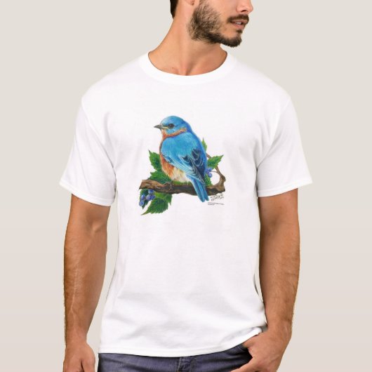 Berry Bluebird T-shirt (Voorkant)