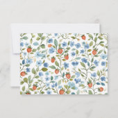 Berry  Blush Vrijgezellenfeest Bedankkaart (Achterkant)