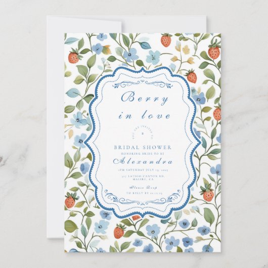 Berry  Blush Vrijgezellenfeest Kaart (Voorkant)