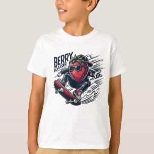 Berry Boarder – Skateboarden Aardbei T-shirt