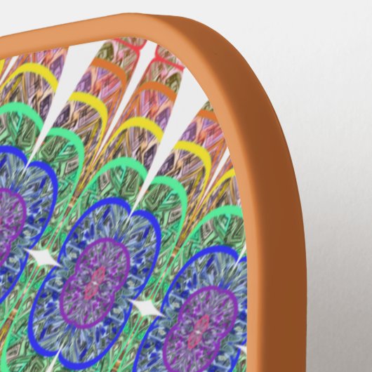 Berry Boho Rhombus Pickleball Paddle (Links Detail)