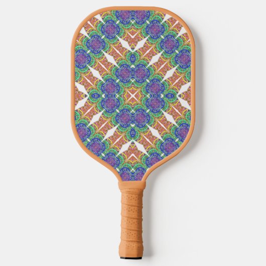Berry Boho Rhombus Pickleball Paddle (Achterkant)