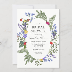 Berry Boho Wildflower Vrijgezellenfeest Kaart