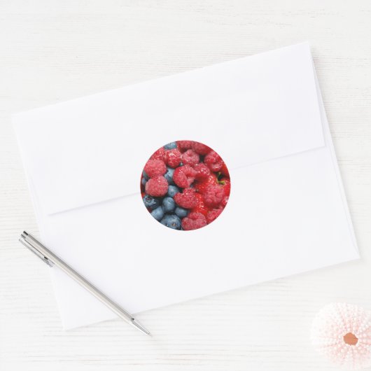 Berry Bonanza Ronde Sticker (Envelop)