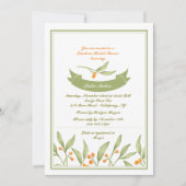 Berry Border Invitation Kaart (Voorkant)