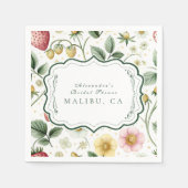 Berry Botanical Charm Vrijgezellenfeest Servet (Voorkant)