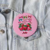 Berry Bow Sweet Kindergarten Chic Ronde Button 4,0 Cm (In situ)