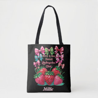 Berry Bow Sweet Kindergarten Chic! Tote Bag