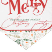 Berry Branch Eat, Drink Be Merry Christmas Party Tafelkleed (Gekanteld)