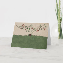 Berry Branch Kerst Kaart