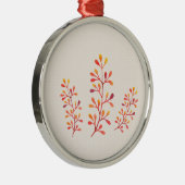 Berry Branches Metalen Ornament (Rechts)