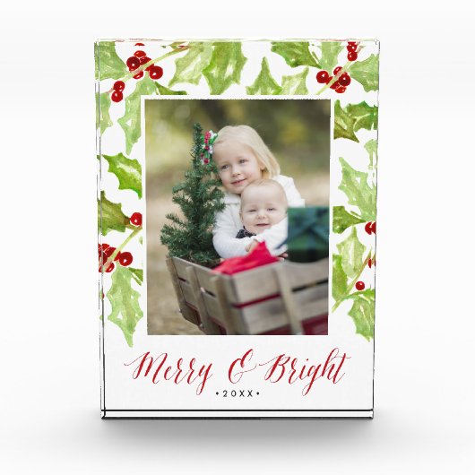 Berry & Bright Holiday Photo Block Fotoblokken (Voorkant)
