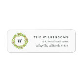 Berry & Bright | Terugkeeradres feestdag Etiket (Voorkant)