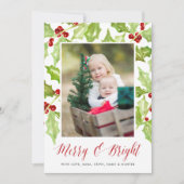 Berry & Bright | Vakantieknopkaart Feestdagenkaart (Voorkant)