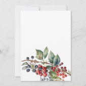 Berry Bubbly Bridal Brunch Kaart (Achterkant)