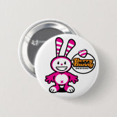 Berry Bunny Smile Ronde Button 5,7 Cm (Voorkant /achterkant)