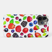 Berry Burst: fruitig patroon Case-Mate iPhone Case (Achterkant (horizontaal))