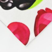 Berry Burst: fruitig patroon Fleece Deken (Hoek)