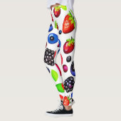 Berry Burst: fruitig patroon Leggings (Links)