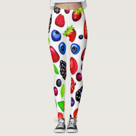 Berry Burst: fruitig patroon Leggings
