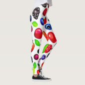 Berry Burst: fruitig patroon Leggings (Rechts)