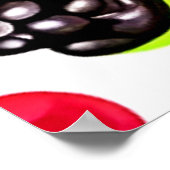 Berry Burst: fruitig patroon Poster (Hoek)