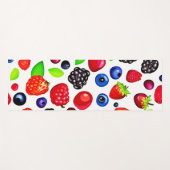Berry Burst: fruitig patroon Yogamat (Voorkant (horizontaal))