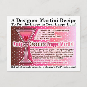 Berry Chocolate Frappe Martini Recipe Briefkaart