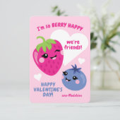 Berry Classroom Valentijn Kaarten voor kinderen (Staand voorkant)