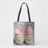 Berry Clean Vibes: Detox Smoothie & Chiapudding Tote Bag (Voorkant)