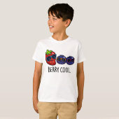 Berry Cool Funny Strawberry Blueberry Pun T-shirt (Voorkant volledig)