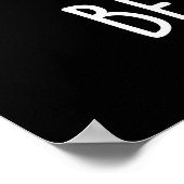 Berry Cool Grappige Aardbei Blueberry Pun Dark BG Poster (Hoek)