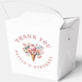 Berry Cool Happy Birthday Ice Cream Party Bedankdoosjes (Achterkant)