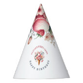 Berry Cool Happy Birthday Ice Cream Party Feesthoedjes (Voorkant)