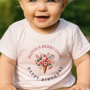 Berry Cool Happy Birthday Ice Cream Party Kinder Shirts