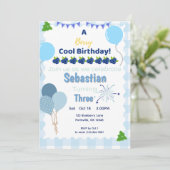 Berry Cool Verjaardag - Blueberry Verjaardag Uitno Kaart (Staand voorkant)