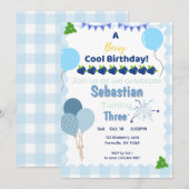 Berry Cool Verjaardag - Blueberry Verjaardag Uitno Kaart (Voorkant / Achterkant)