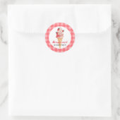 Berry Cool Verjaardag Classic Ronde Sticker (Tas)