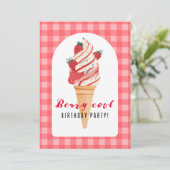 Berry Cool Verjaardag Kaart (Staand voorkant)