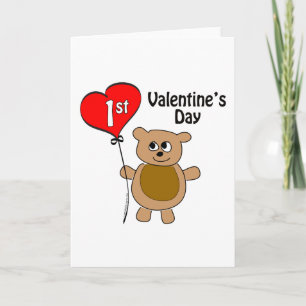 Berry Cute Babys 1st Valentine's Day Feestdagen Kaart