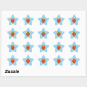 Berry Cute Button Ster Sticker (Vel)