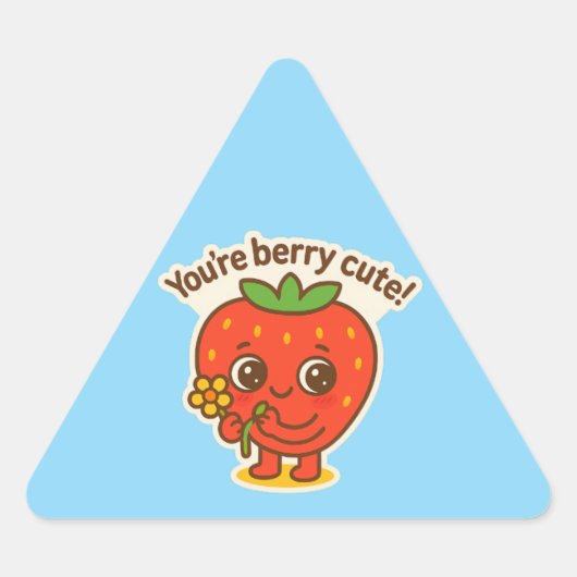 Berry Cute Button Sticker (Voorkant)