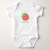 Berry Cute Pink aardbei Romper (Voorkant)