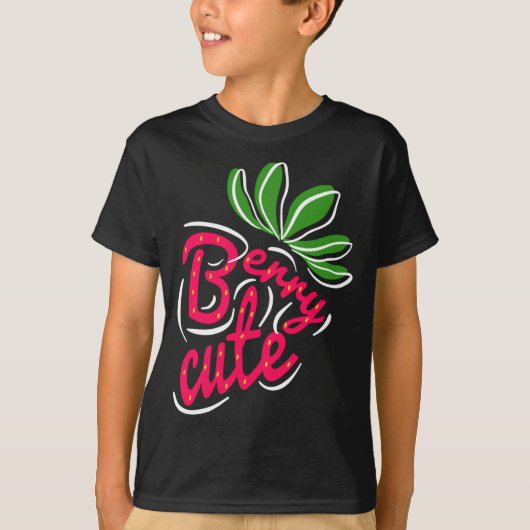 Berry Cute Strawberry Fruit Lovers T-shirt (Voorkant)